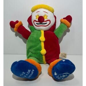 JAAG Plush Clown The Parade Company Primary Colors Star Eyes Stuffed 15"